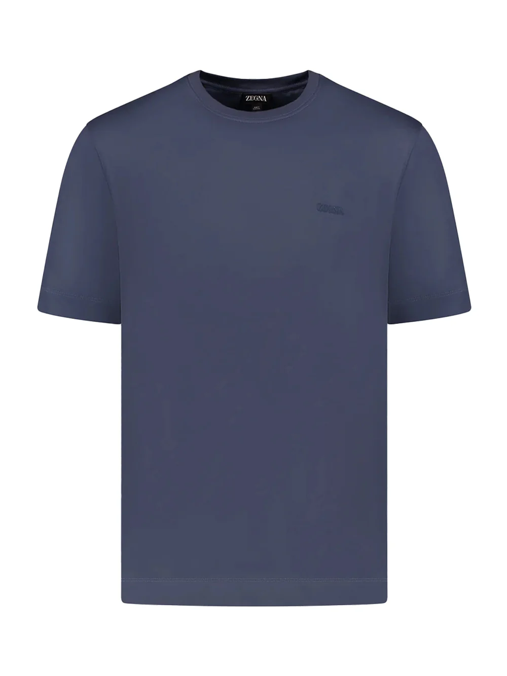 Zegna logo t-shirt Navy - Image 2