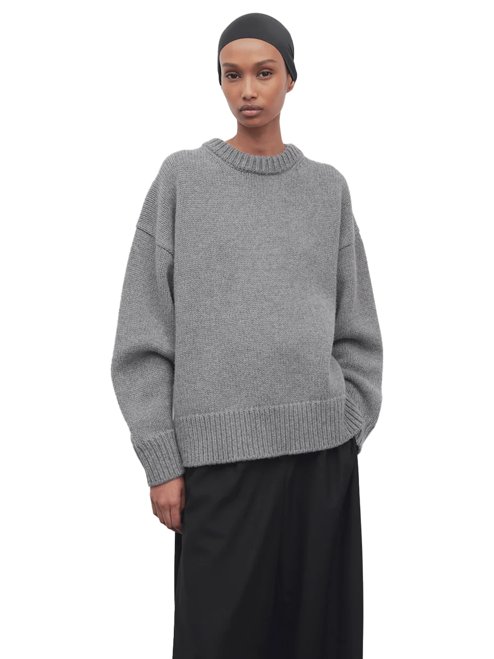 The Row Ophelia Sweater Grey Melange - Image 3