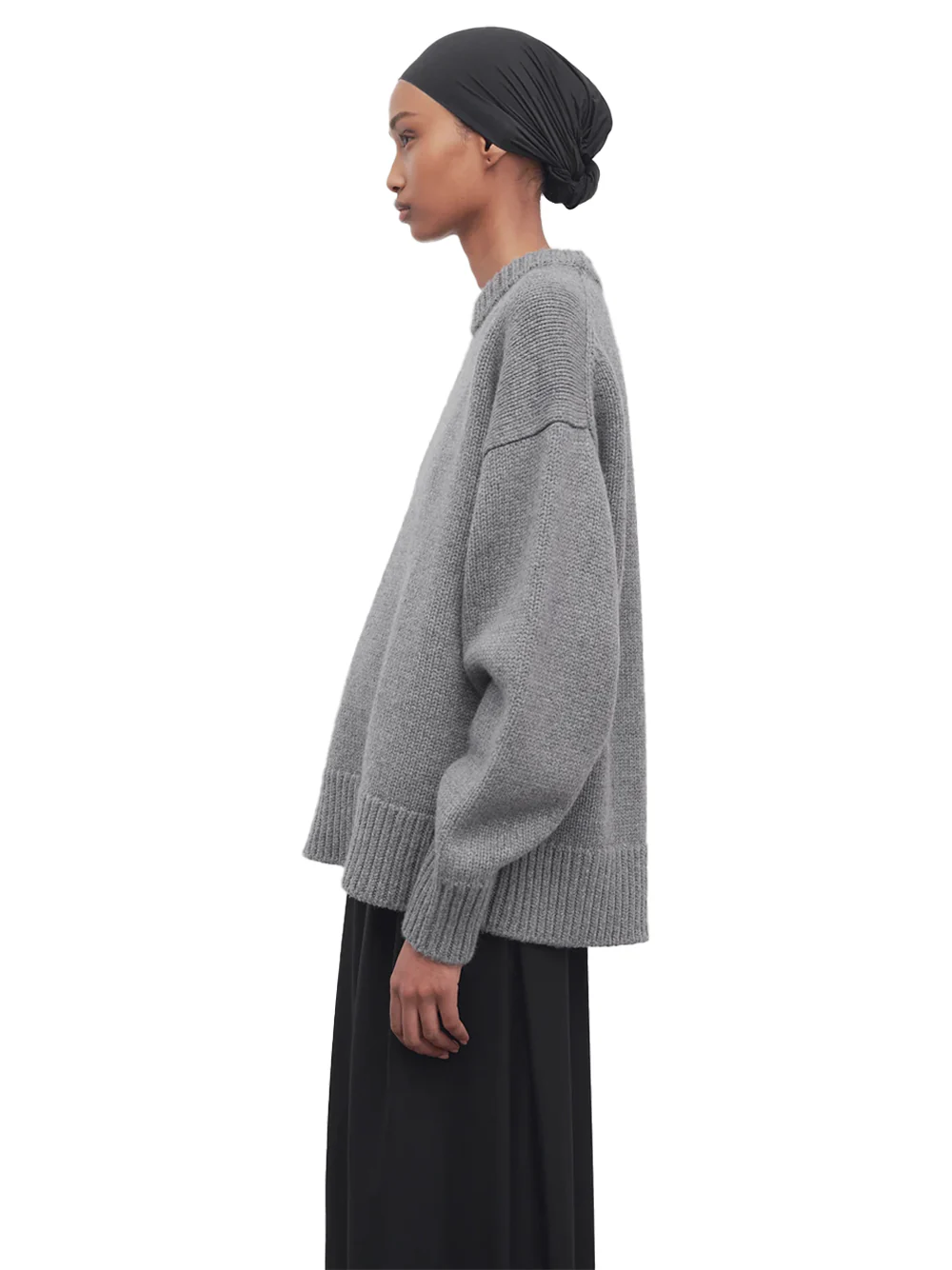 The Row Ophelia Sweater Grey Melange - Image 4