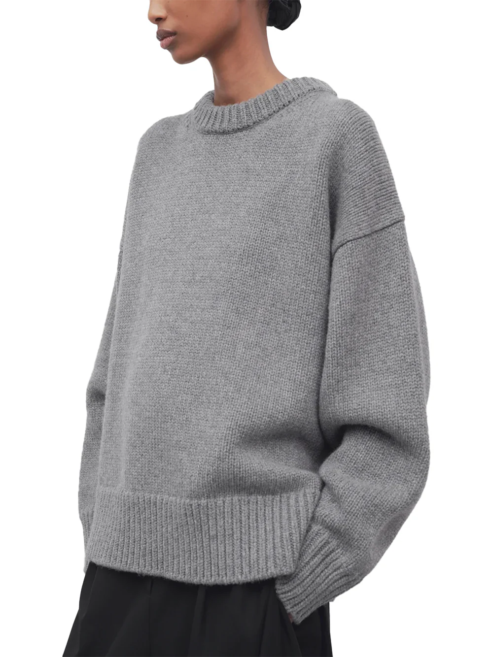 The Row Ophelia Sweater Grey Melange - Image 6