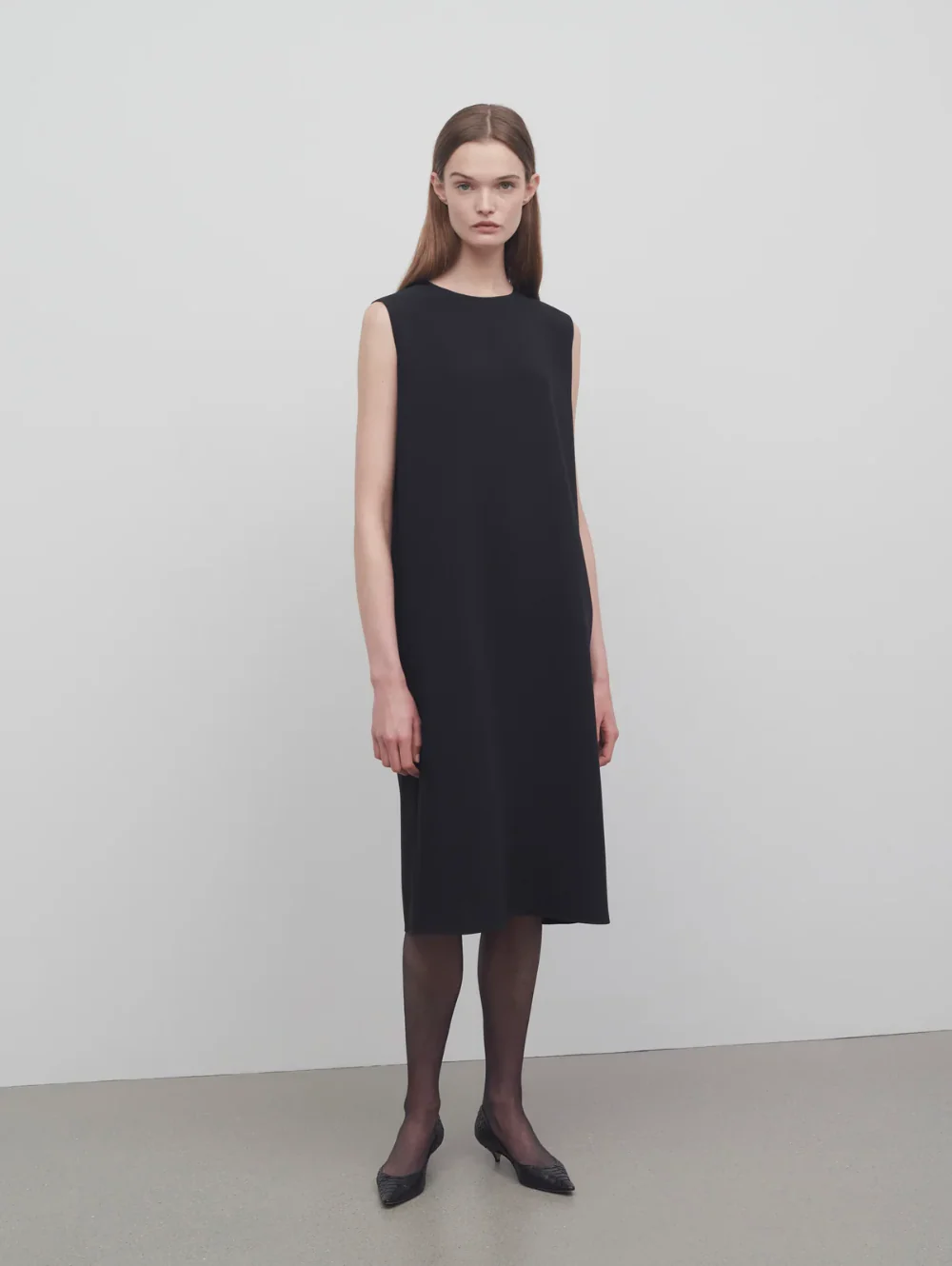 The Row Mirna Dress Black - Image 4
