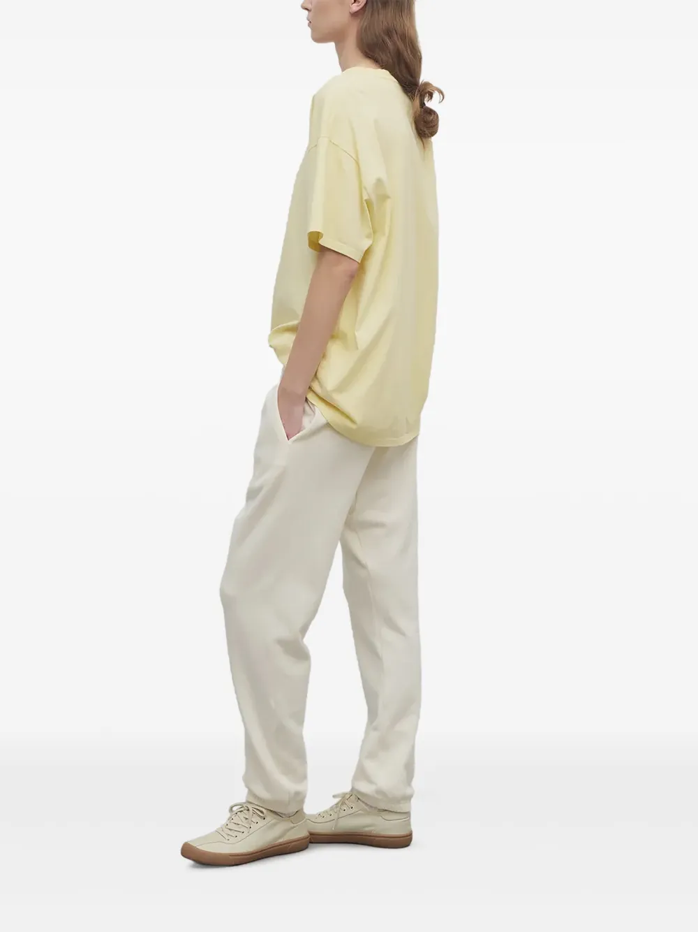 The Row Teo Pant Bone - Image 3