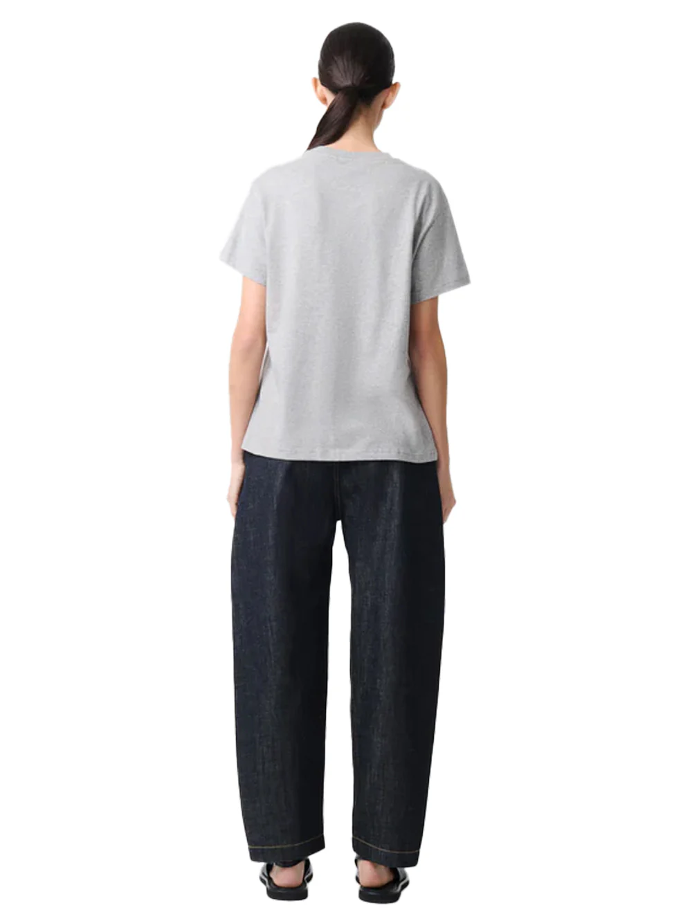 Studio Nicholson marine T-Shirt Grey Marl - Image 5