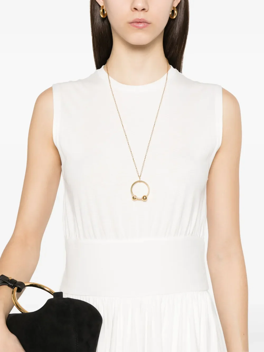 Toteme Sleeveless Cotton Dress Off-White - Image 5