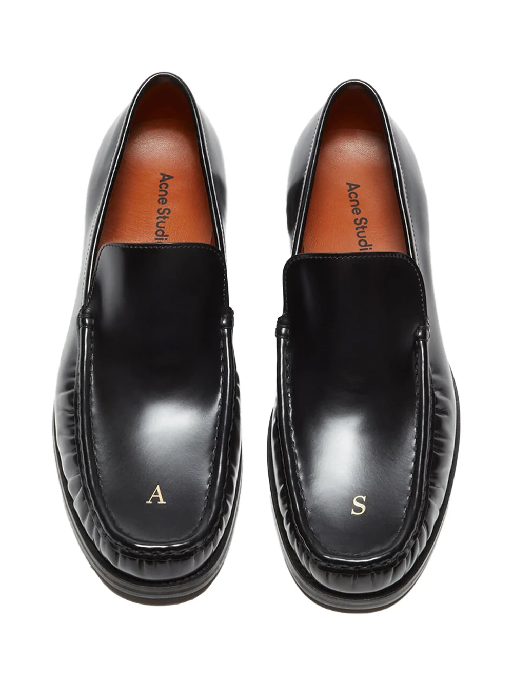 Acne Studios Leather Loafers Black - Image 2