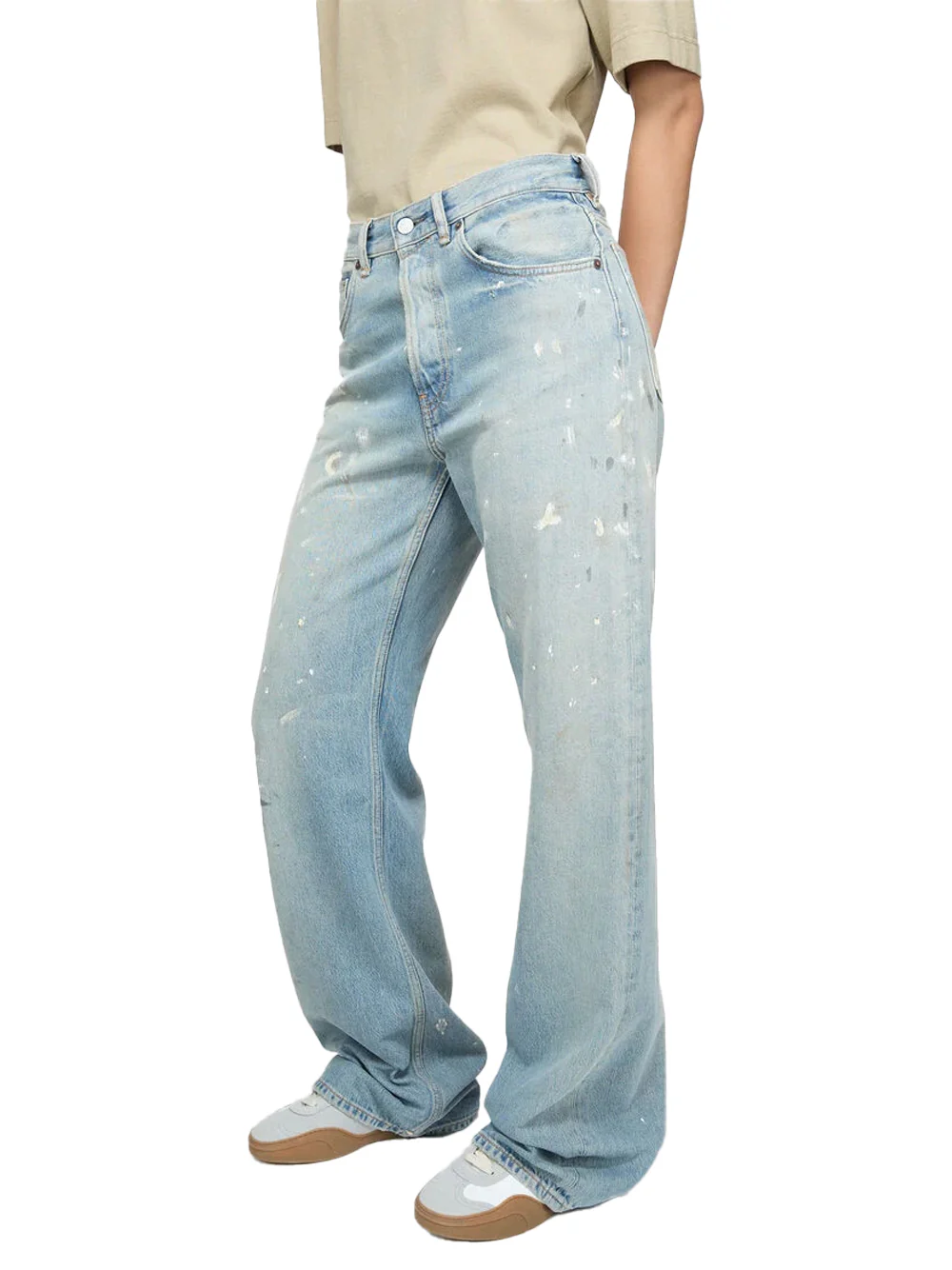 Acne Studios Women Regular Fit Jeans L.Blue - Image 3