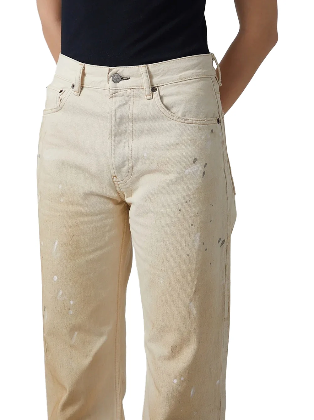 Acne Studios Women 2021F Trafalgar Jeans White - Image 4