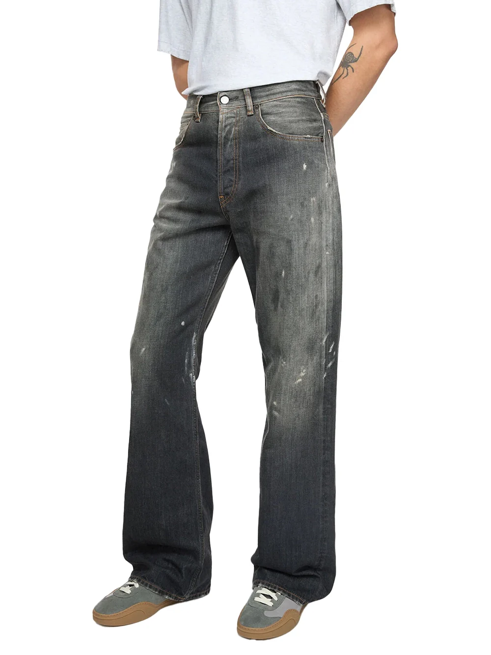 Acne Studios Men 2021M Regular Fit Jeans Black - Image 4