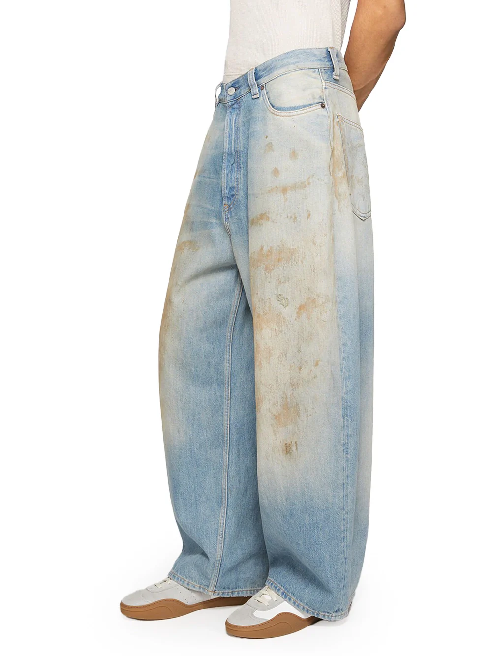 Acne Studios Women 2023 Loose Fit Jeans Mid Blue - Image 5