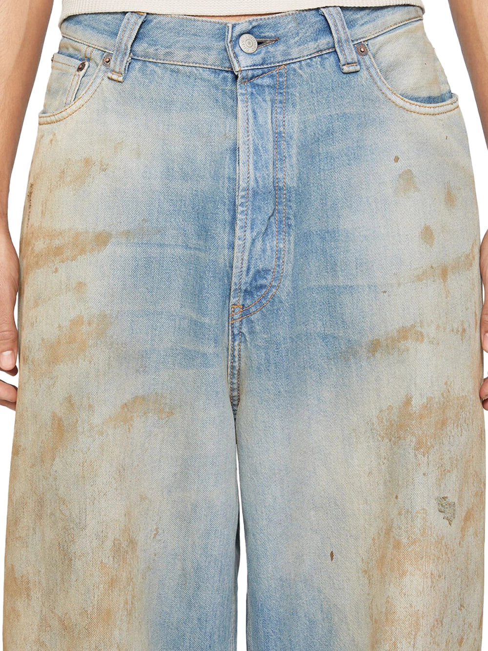 Acne Studios Women 2023 Loose Fit Jeans Mid Blue - Image 7