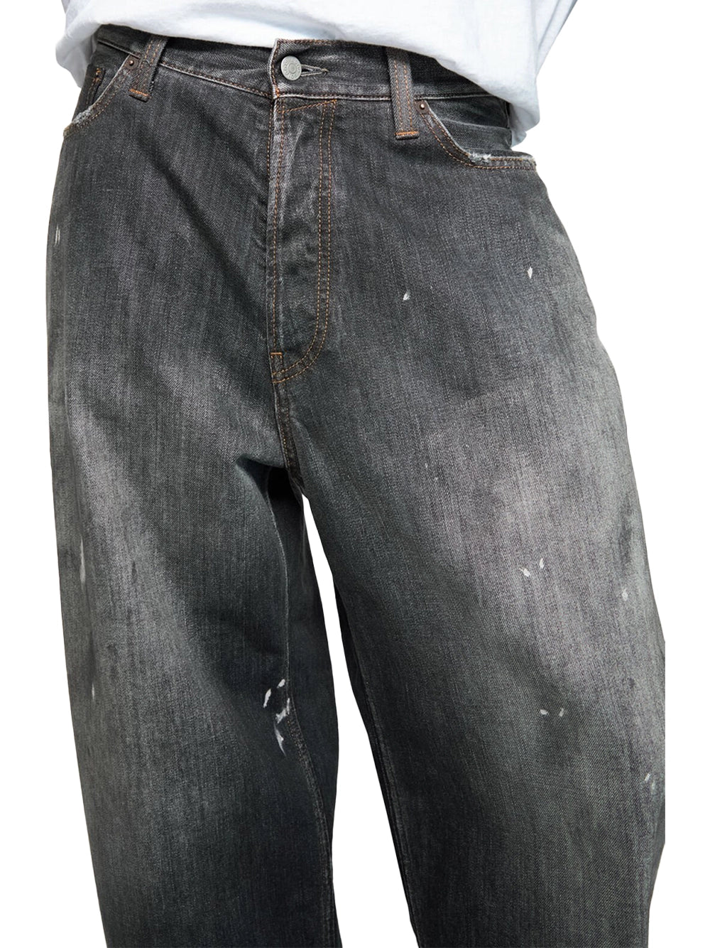 Acne Studios Unisex 2023 U Super Baggy Jeans Black - Image 5