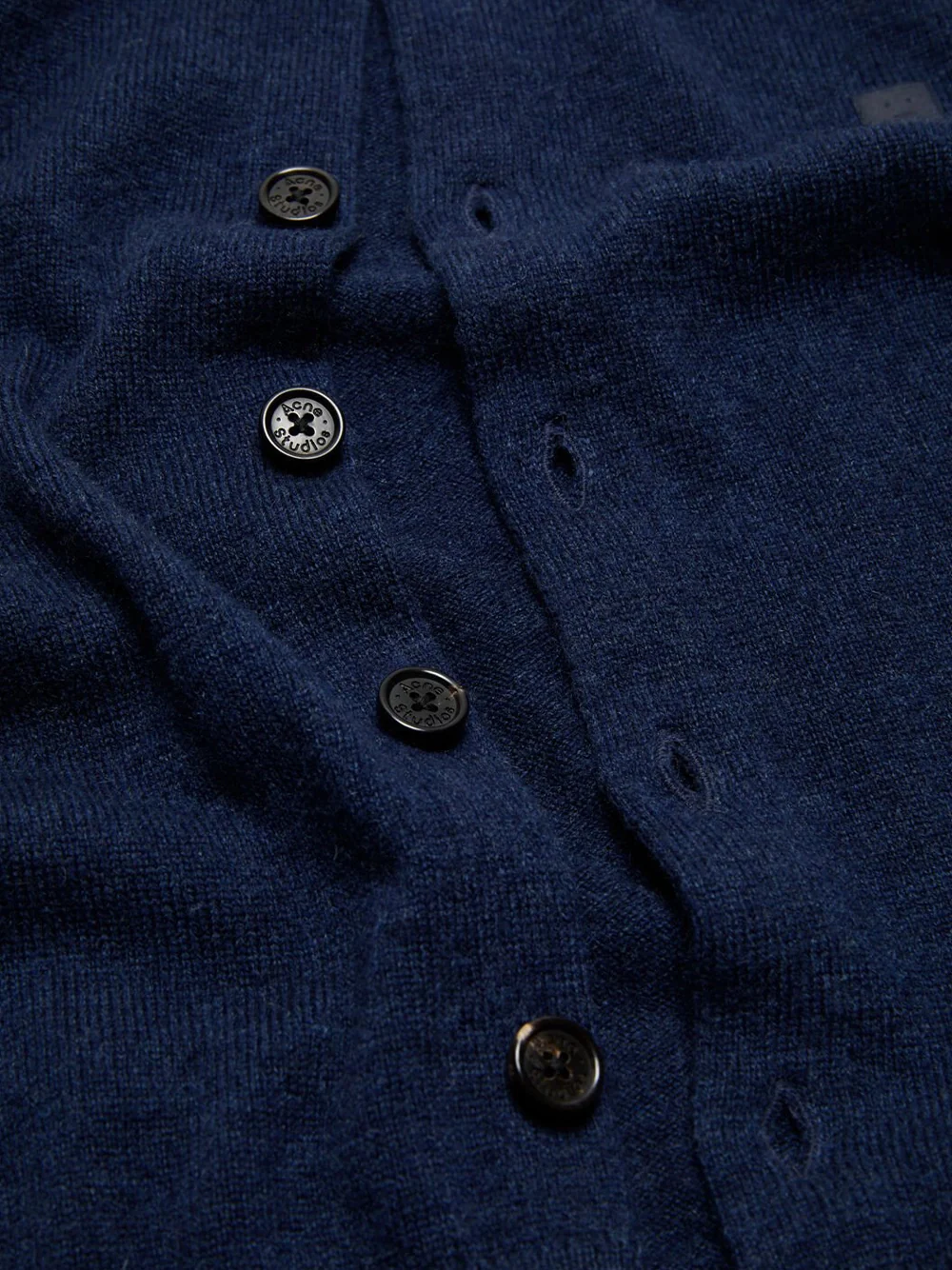 Acne Studios Women Fitted Cardigan Navy Melange - Image 6