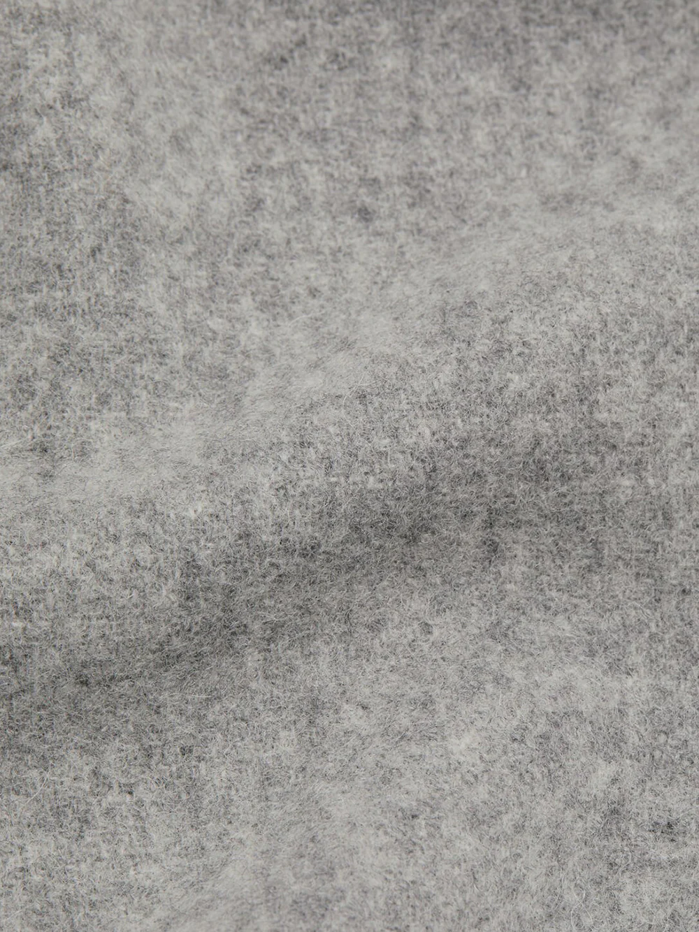 Acne Studios Unisex Fringe Wool Narrow Scarf grey - Image 3