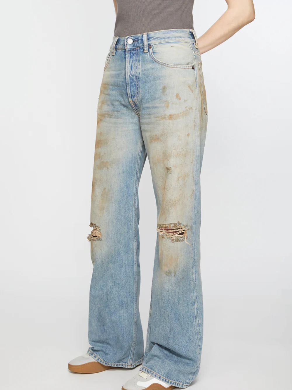 Acne Studio Women Reg Fit 2021F Jeans Mid Blue - Image 3