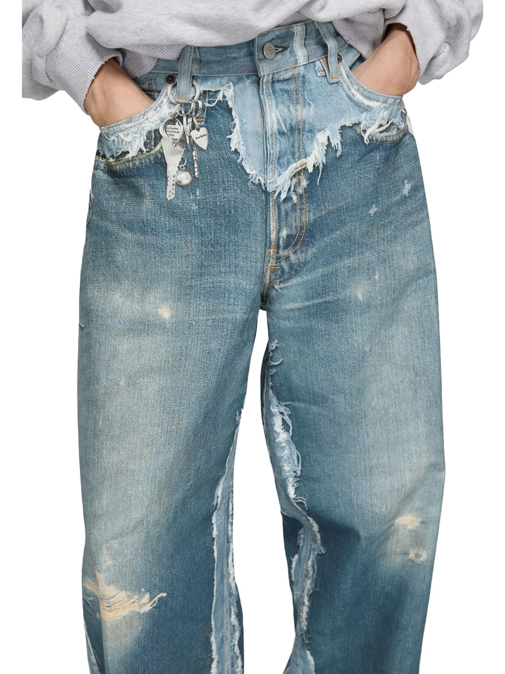 Acne Studios Women Trompe Jeans Mid Blue - Image 4