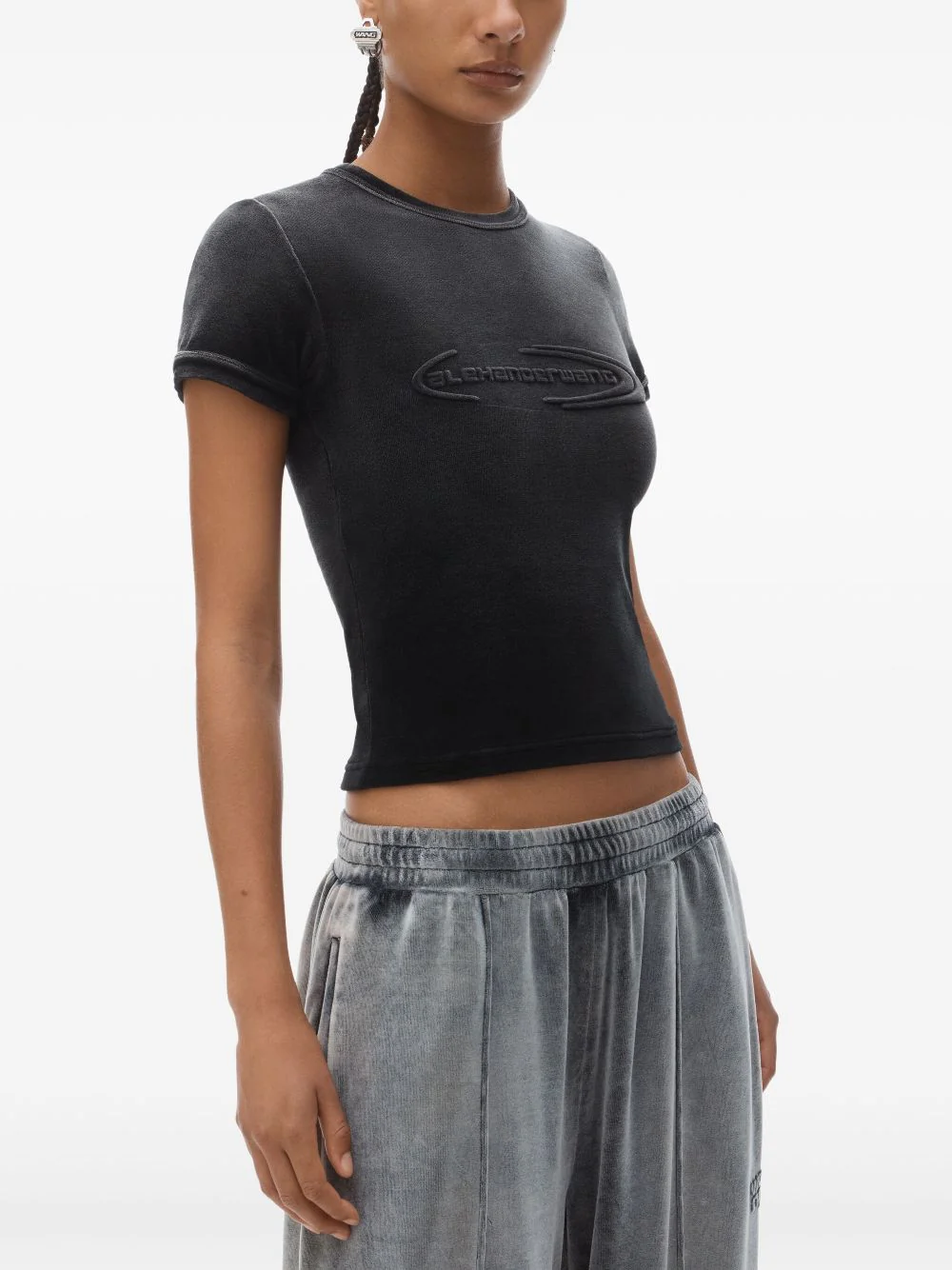 Alexander Wang Baby T-Shirt Washed Nickel - Image 5