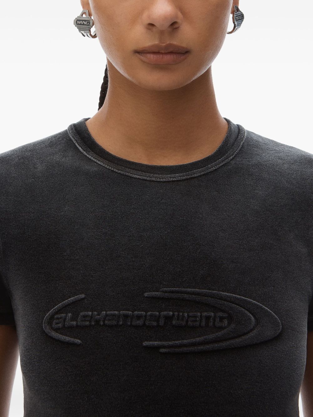 Alexander Wang Baby T-Shirt Washed Nickel - Image 6