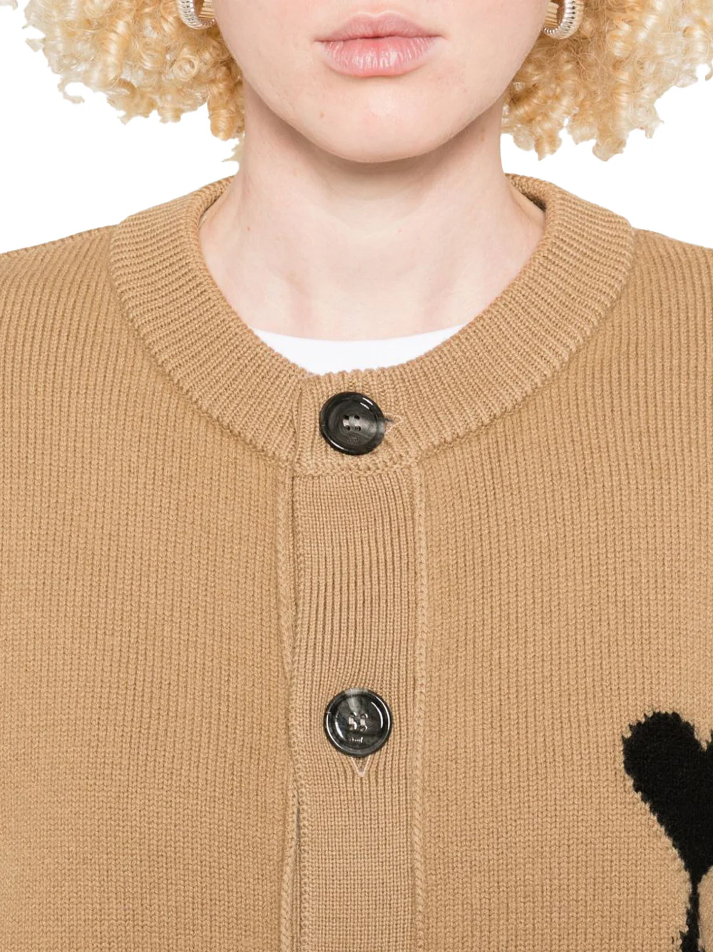 Ami Paris ADC cardigan Camel - Image 3