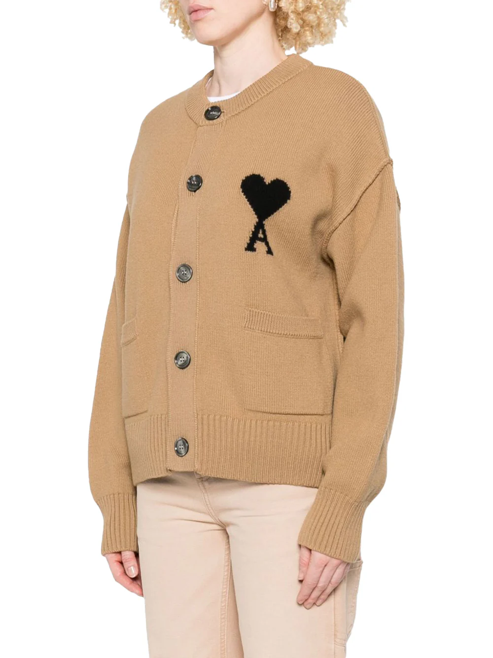 Ami Paris ADC cardigan Camel - Image 4