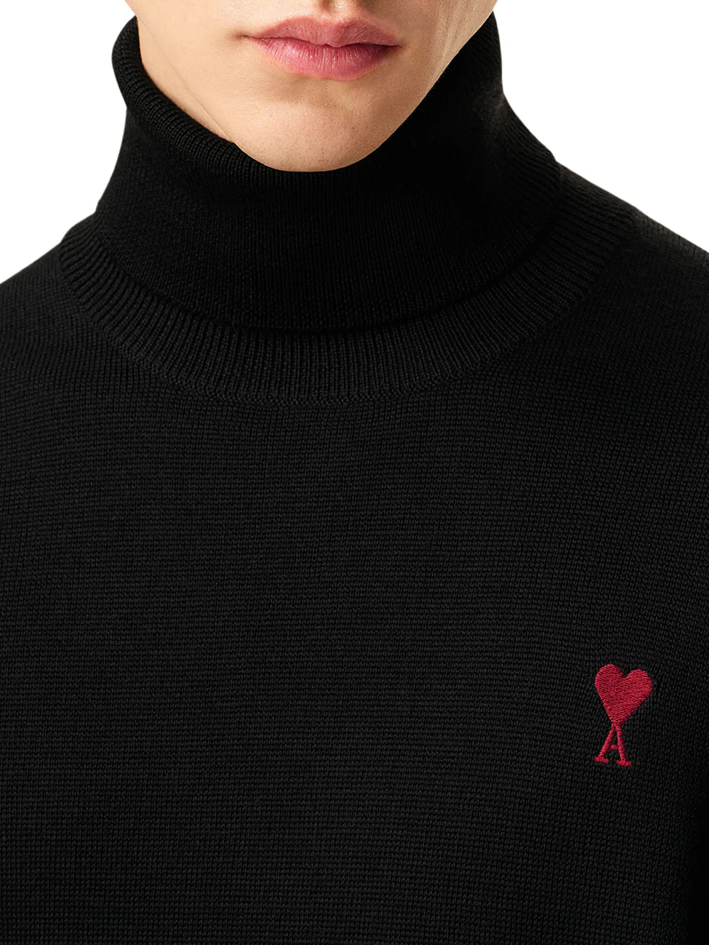 Ami Paris ADC turtle neck jumper Black - Image 4