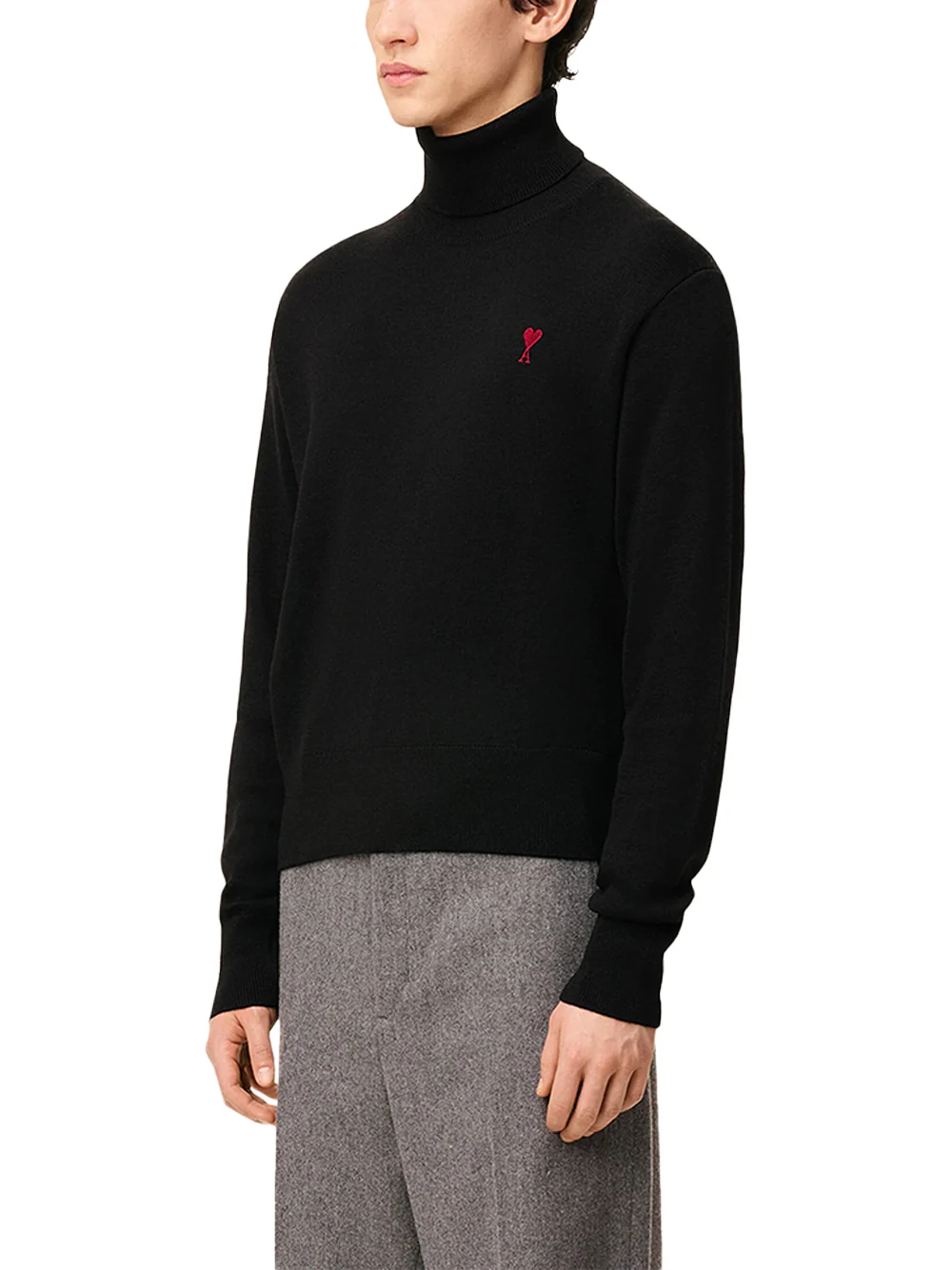 Ami Paris ADC turtle neck jumper Black - Image 5