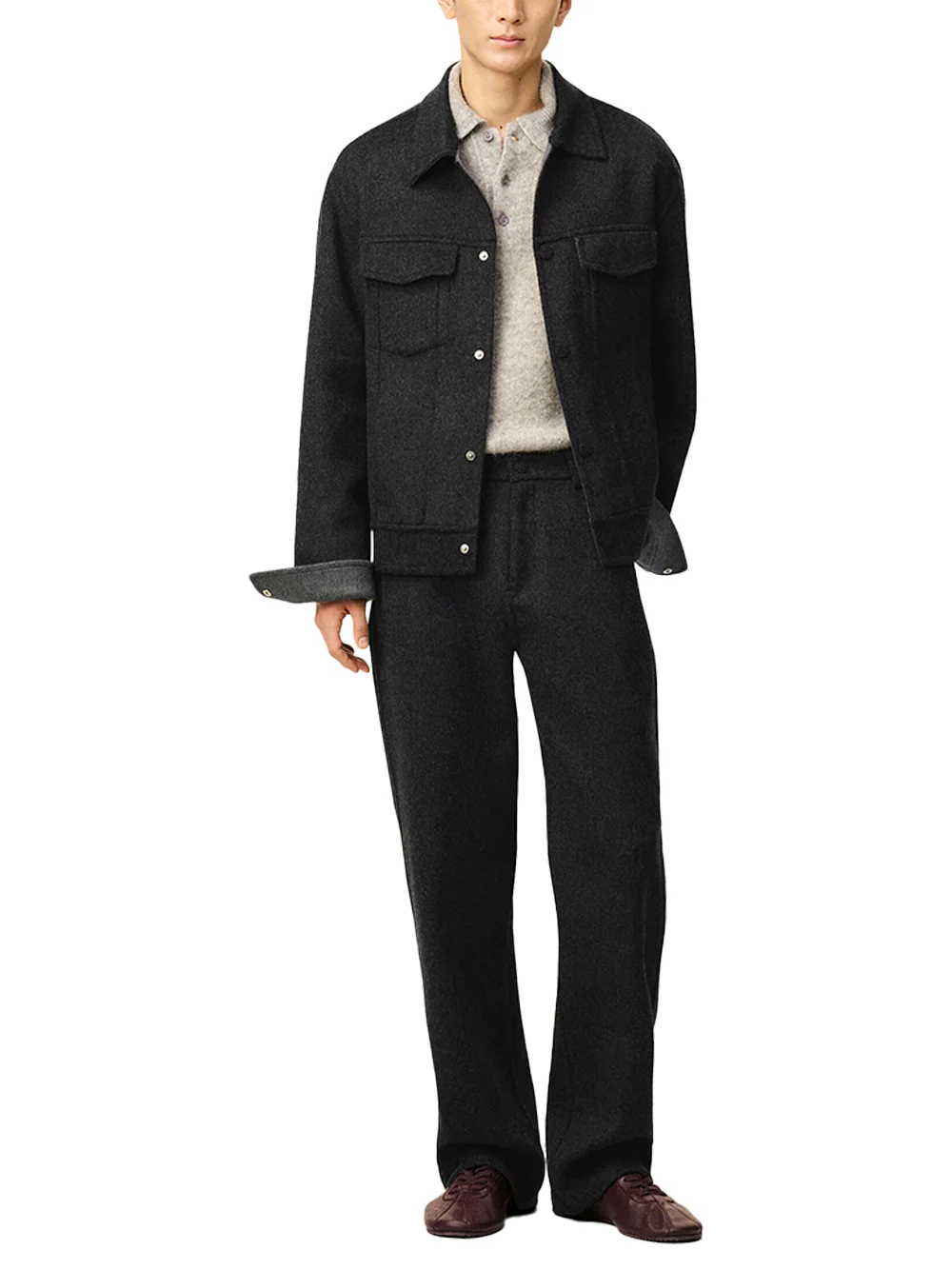 Ami Paris trucker jacket Anthracite - Image 9