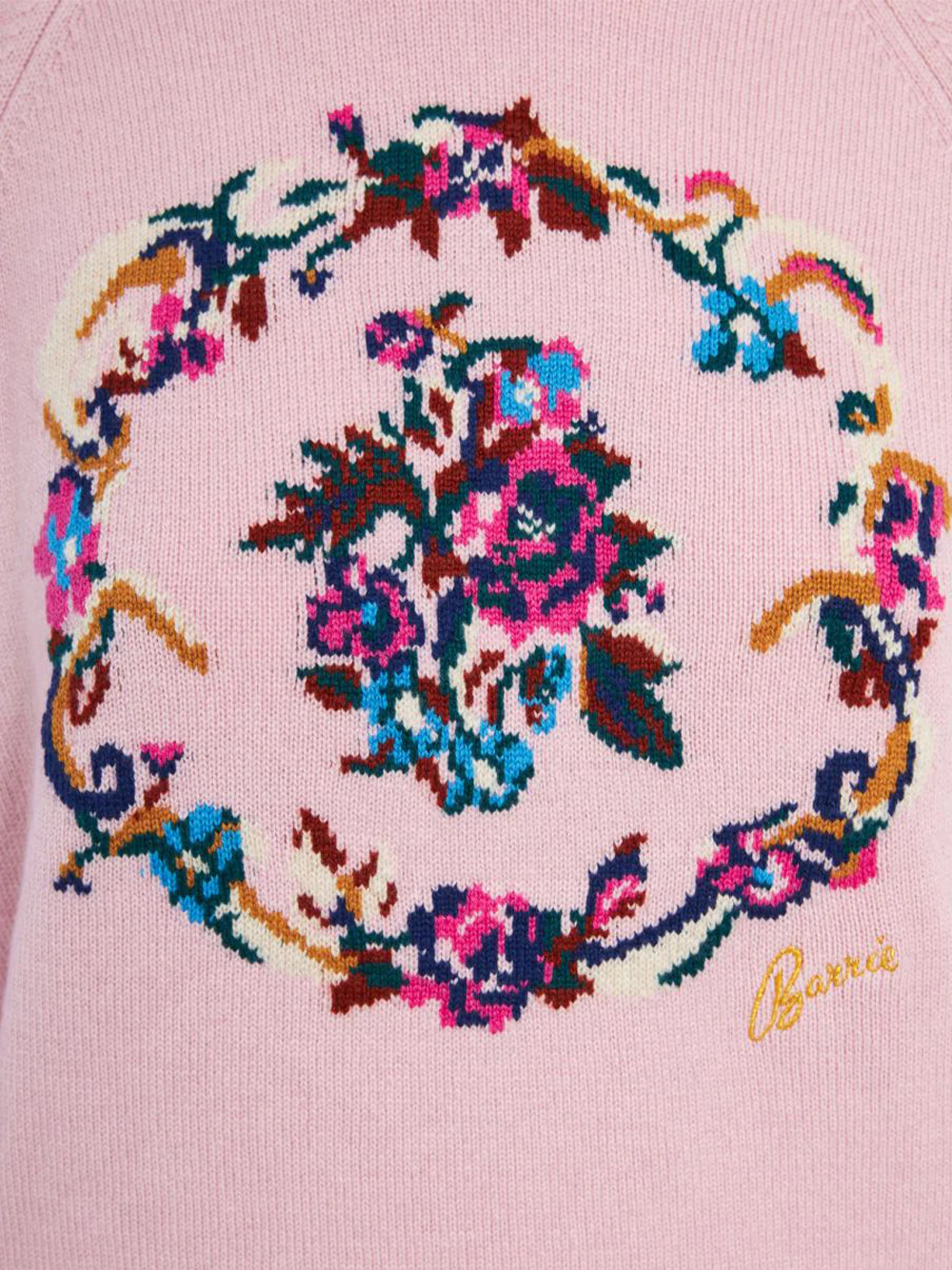 Barrie Bouquet Print Sweater Pink - Image 4