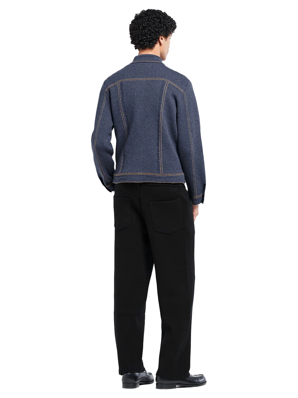 Barrie denim cashmere cotton jacket Blue - Image 5