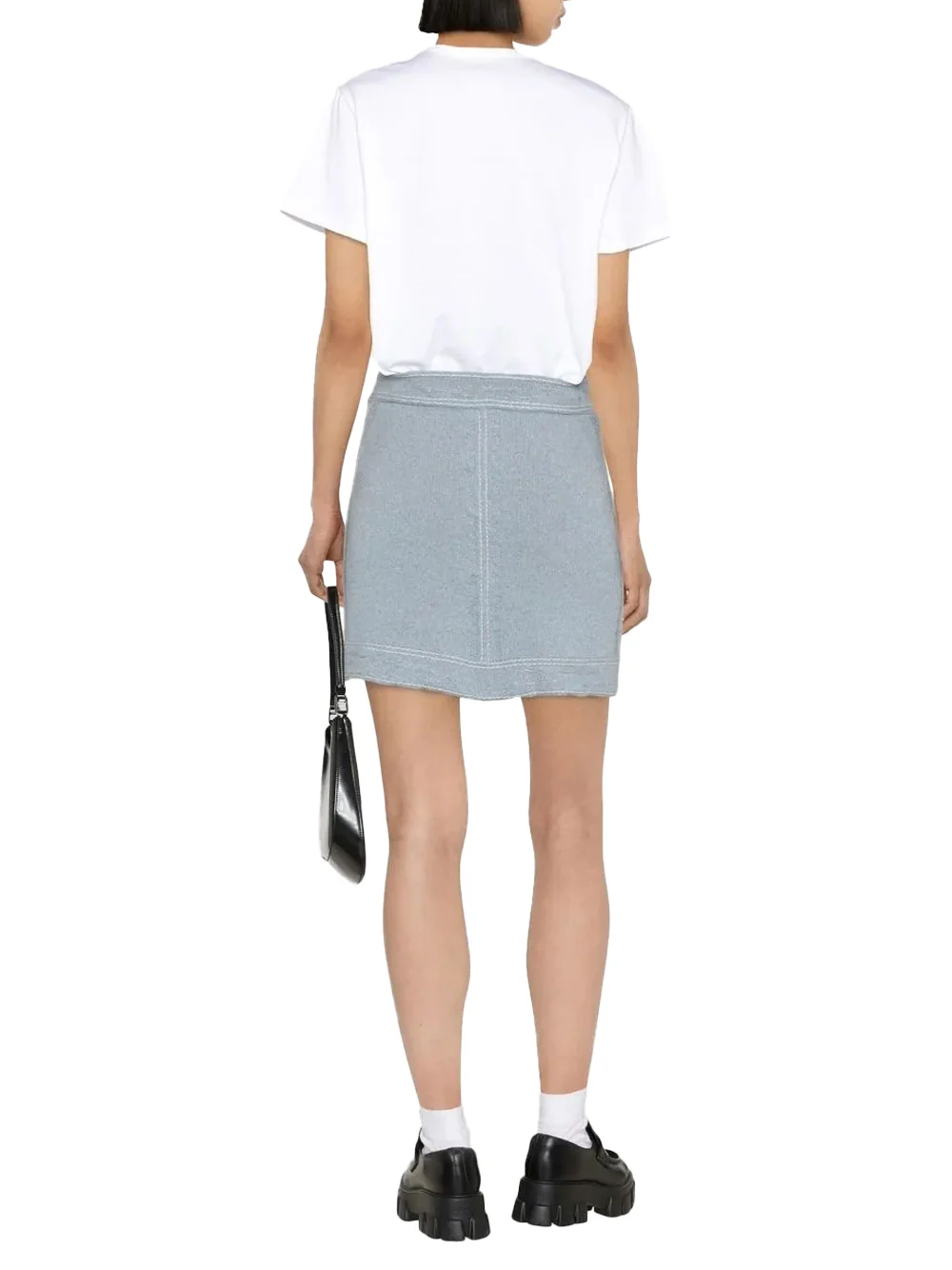 BARRIE Denim Mini Skirt Light Denim - Image 4