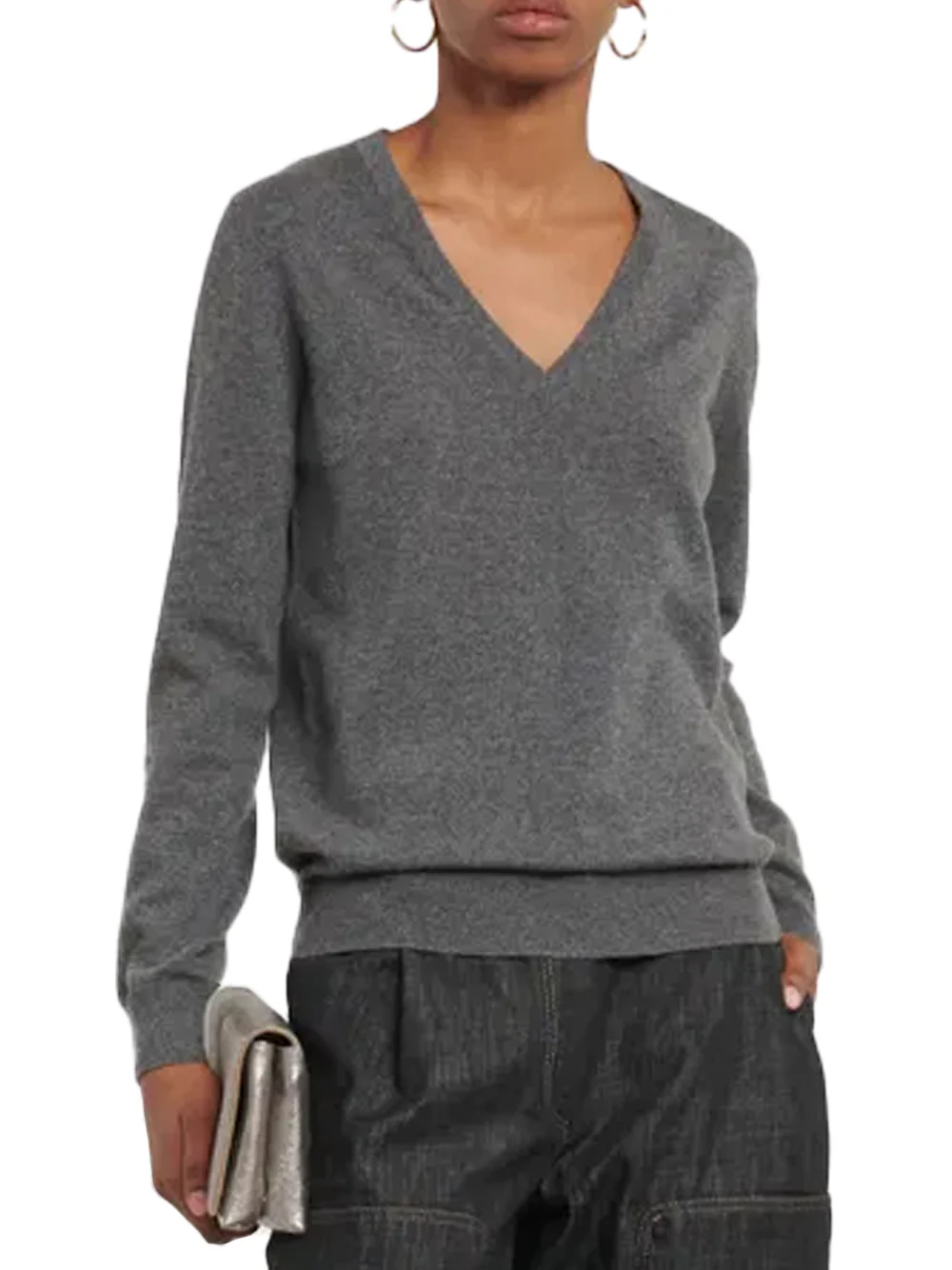 Brunello Cucinelli Women cashmere sweater Grey - Image 4