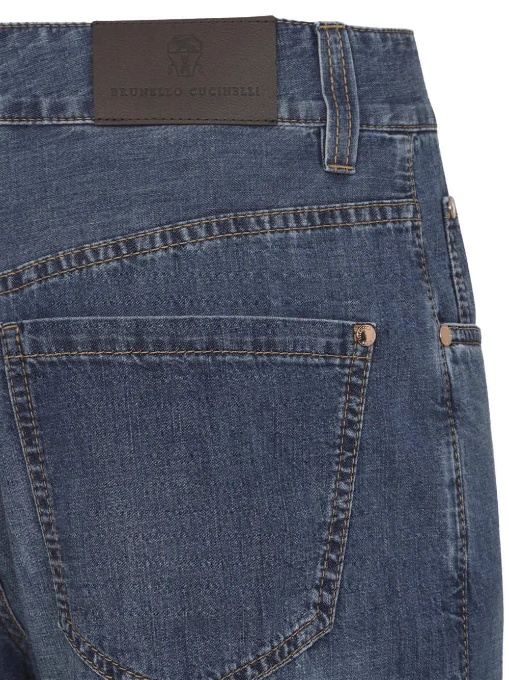Brunello Cucinelli Denim Pants Dark Blue - Image 3