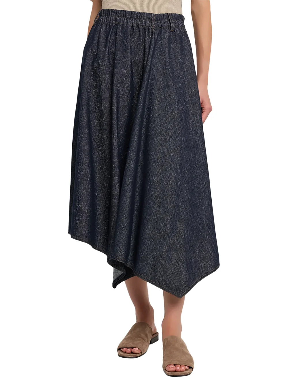 Brunello Cucinelli Denim Skirt Blue - Image 3
