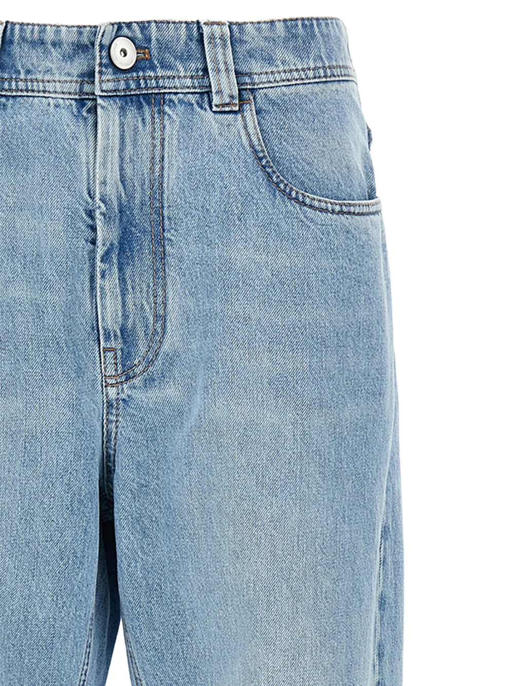 Brunello Cucinelli Women  denim trousers L.blue - Image 4