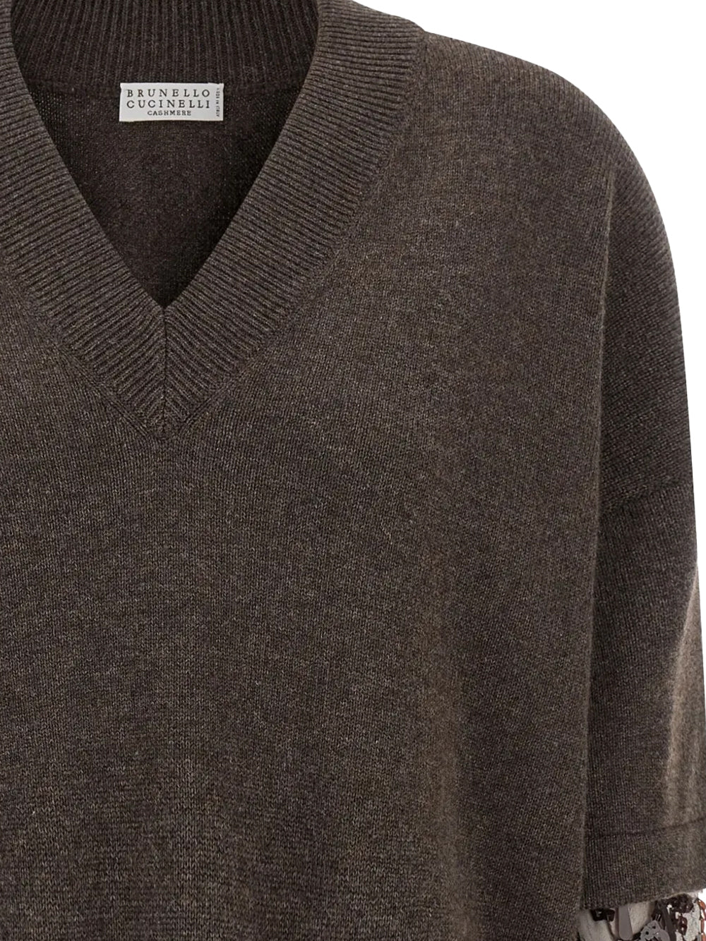 Brunello Cucinelli Women embellished cashmere sweater Brown - Image 4