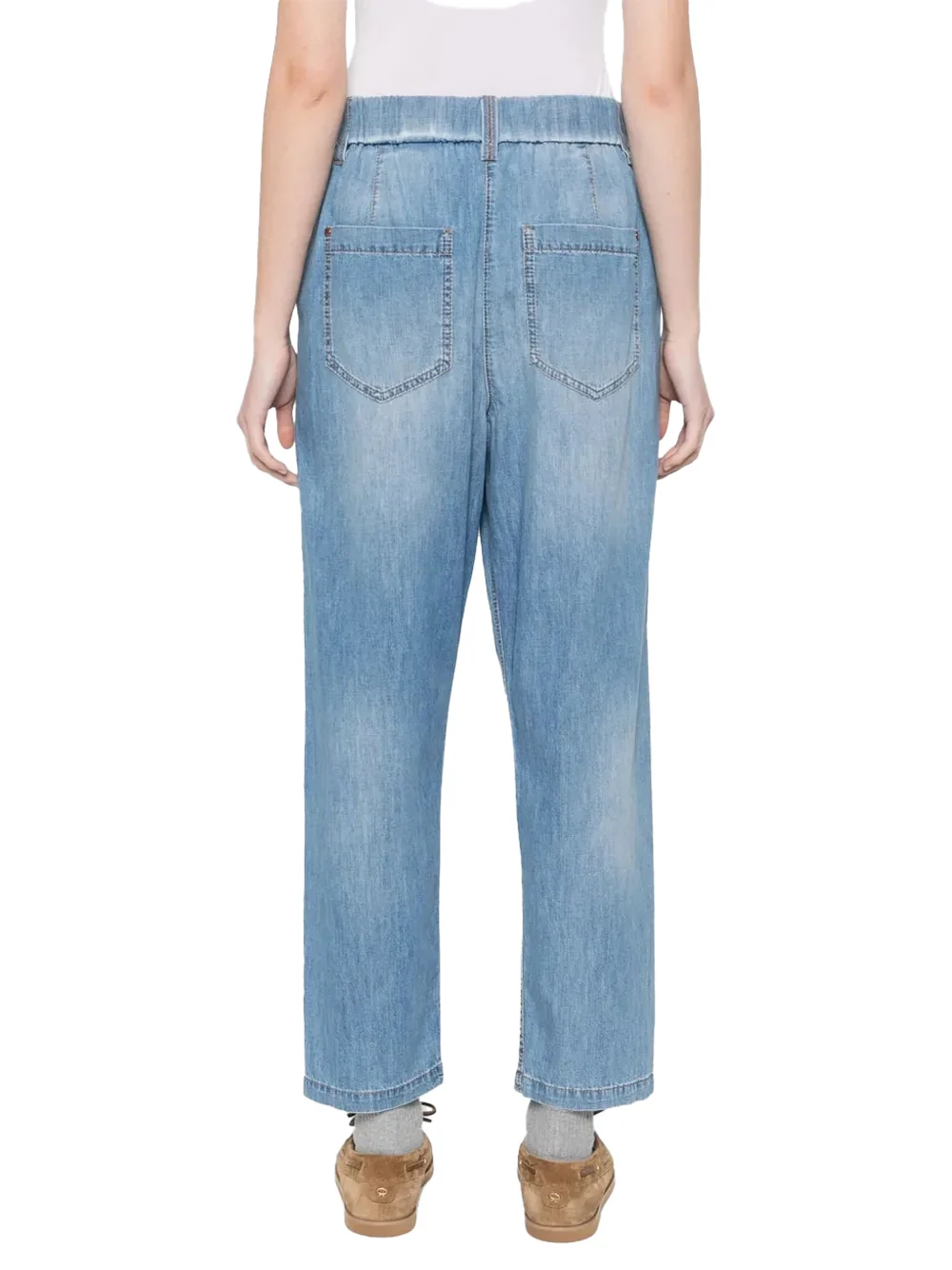 Brunello Cucinelli Five-Pocket Trousers L. Blue - Image 5
