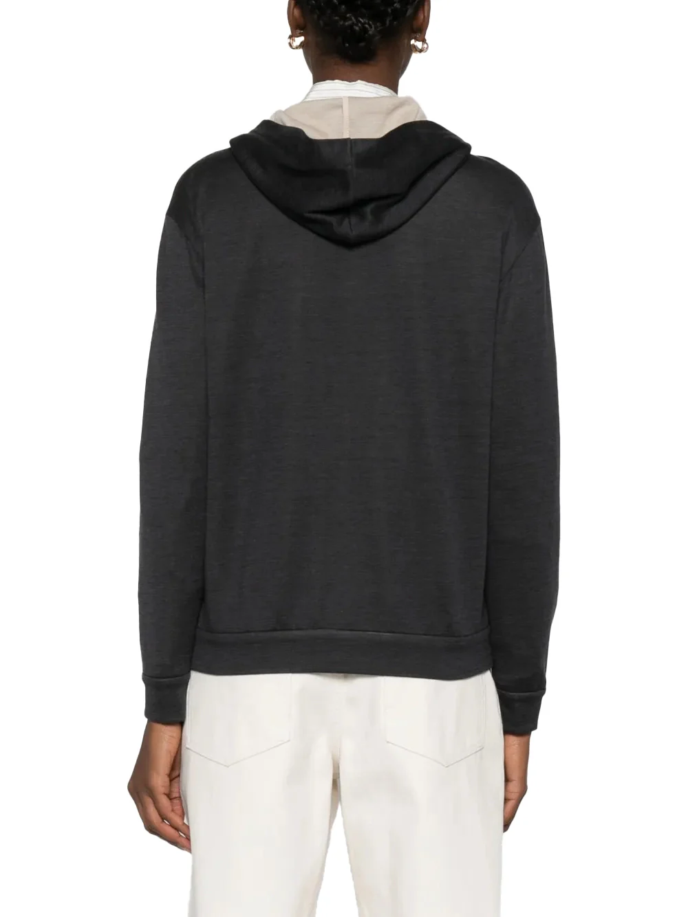 Brunello Cucinelli Hooded Sweatshirt Grey - Image 5