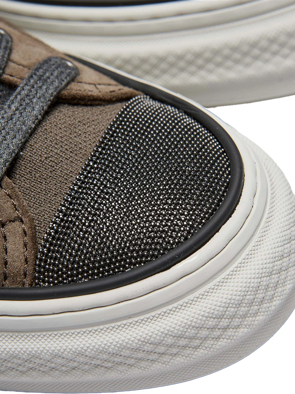 Brunello Cucinelli Cotton Knit Sneakers Cocoa - Image 4