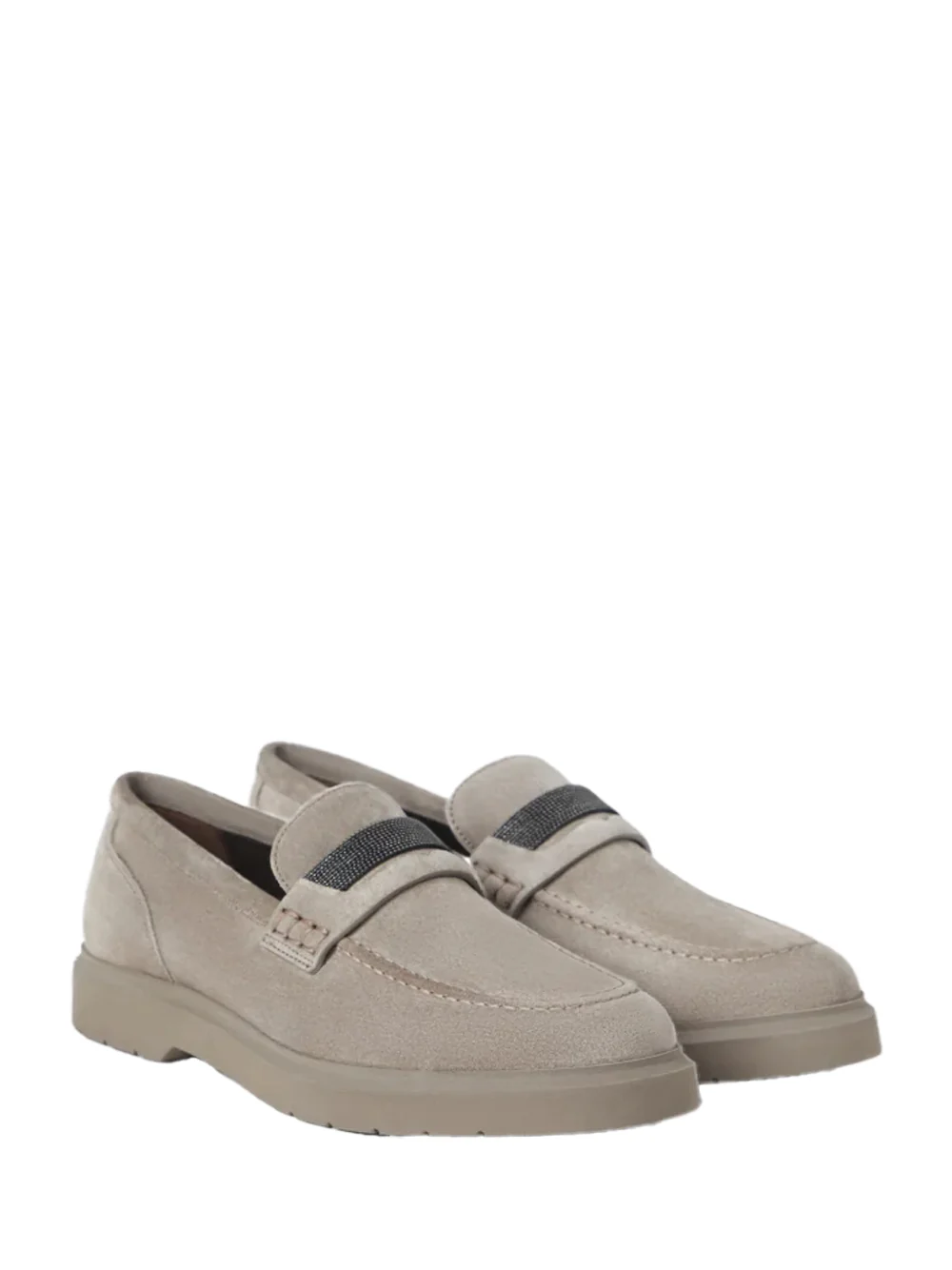 Brunello Cucinelli Women penny loafer L.grey - Image 3