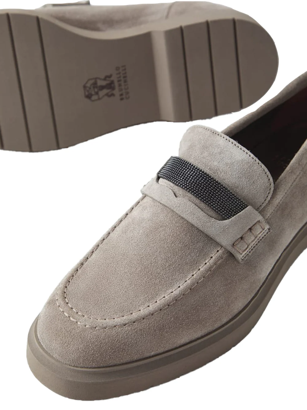 Brunello Cucinelli Women penny loafer L.grey - Image 5
