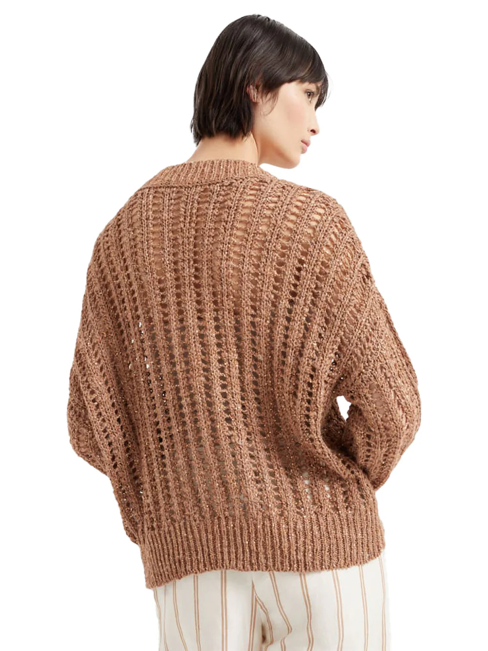 Brunello Cucinelli Women rib Sweater R. brown - Image 3