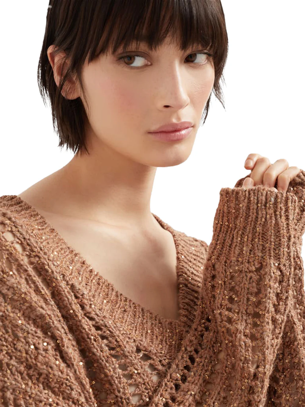Brunello Cucinelli Women rib Sweater R. brown - Image 4