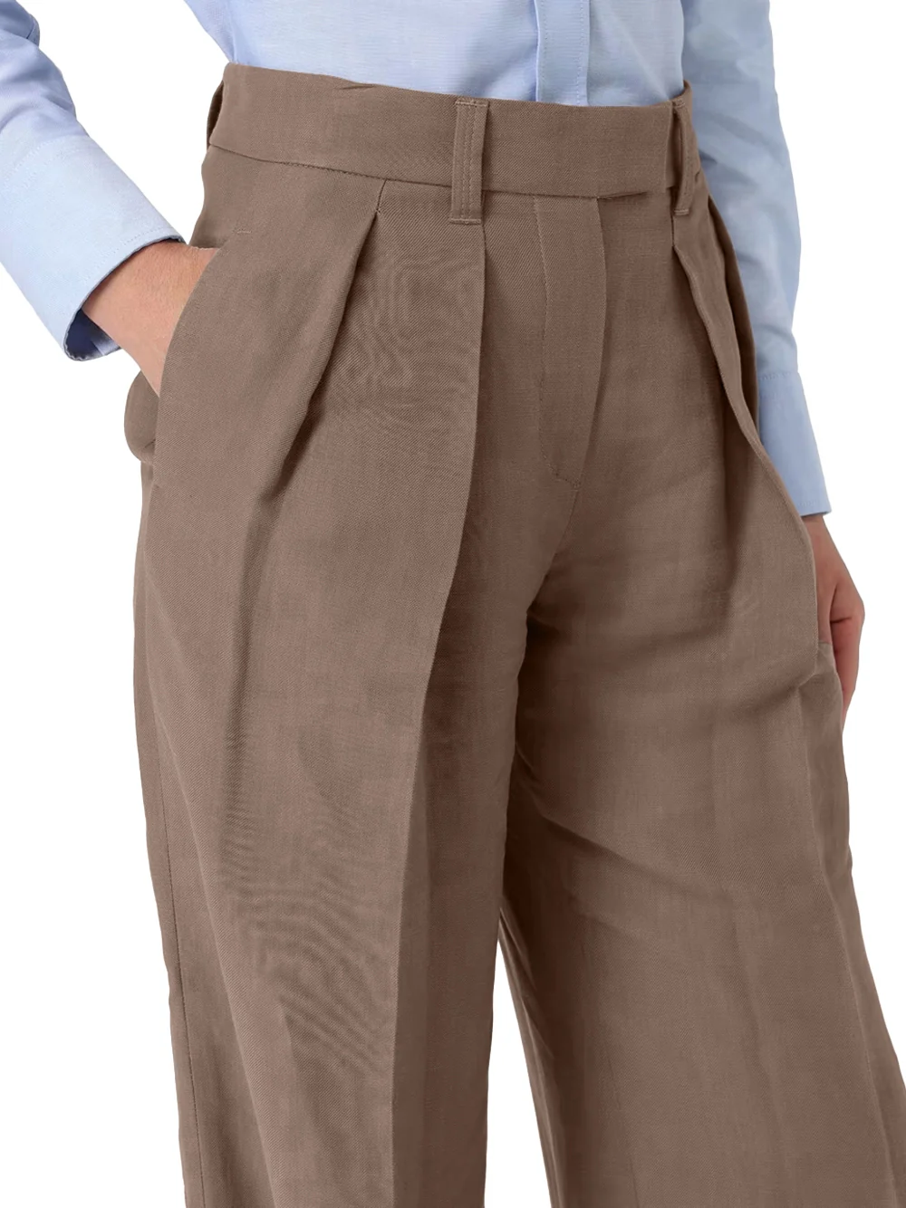Brunello Cucinelli Sartorial Trousers Brown - Image 4