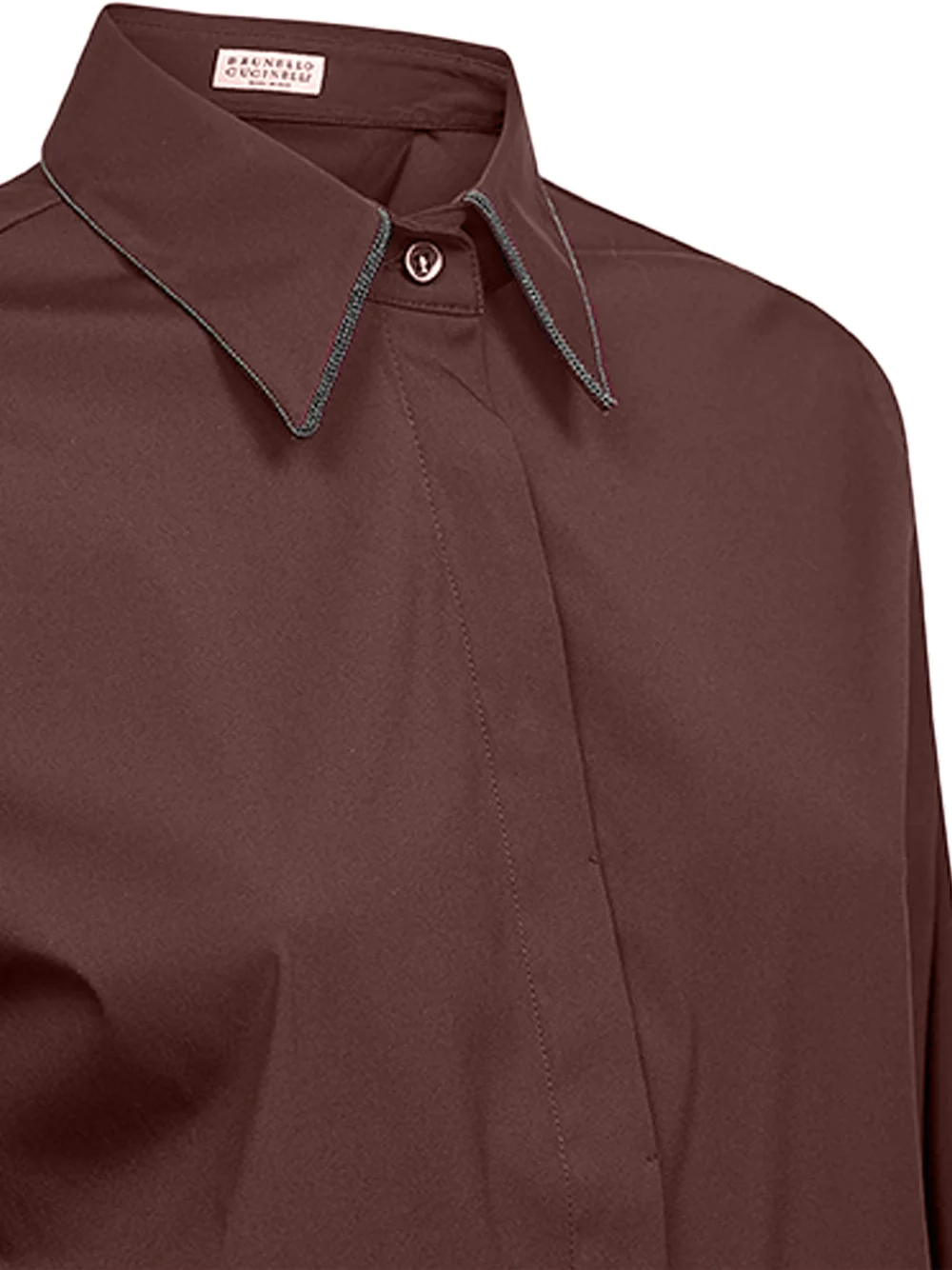 Brunello Cucinelli Shirt Monili Brown - Image 3