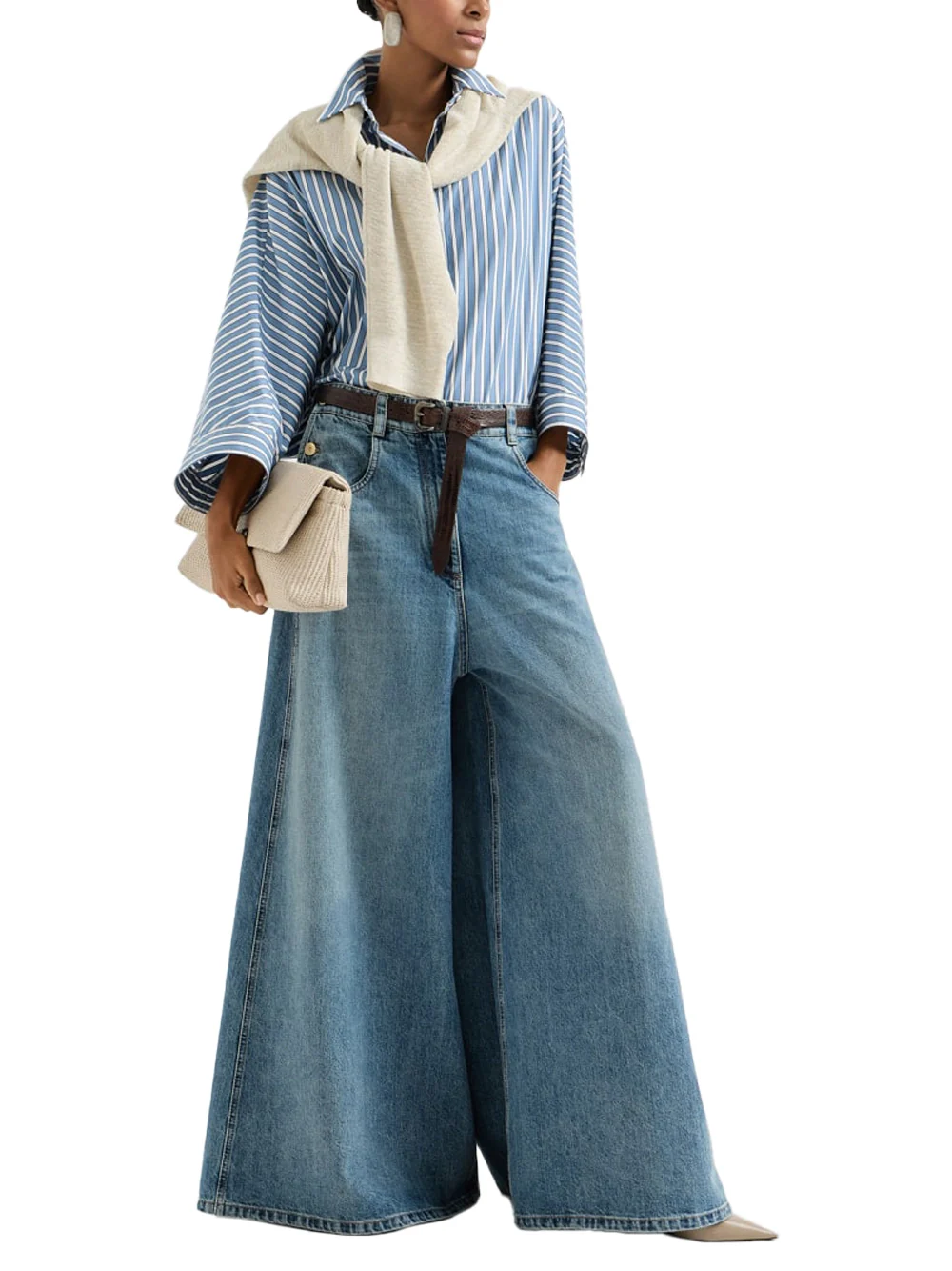 Brunello Cucinelli Stripe Shirt Azure - Image 2