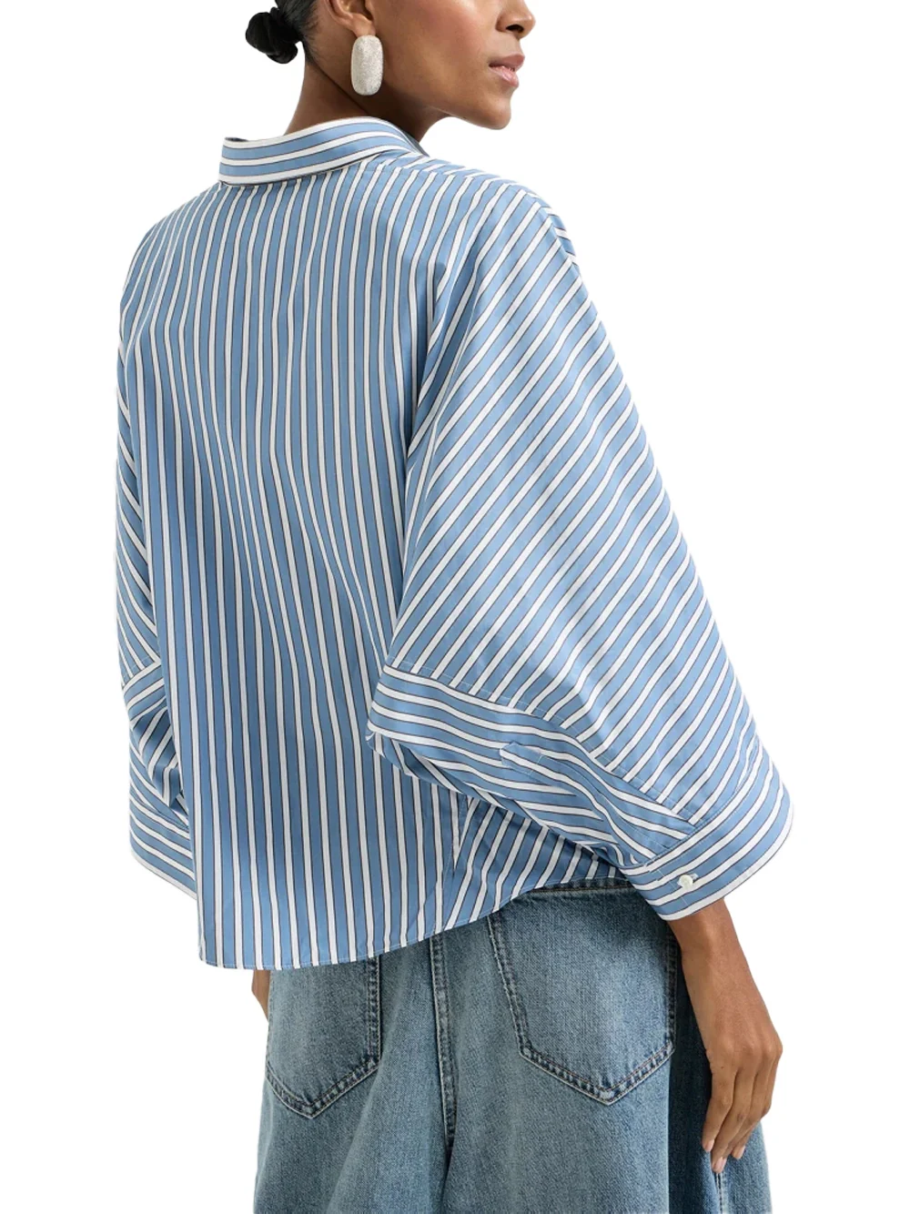 Brunello Cucinelli Stripe Shirt Azure - Image 6
