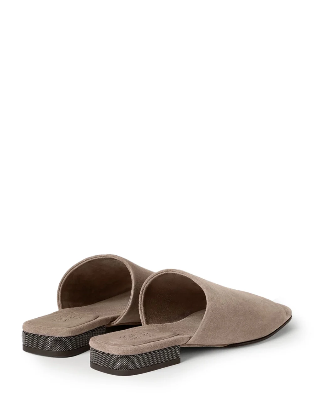 Brunello Cucinelli Suede Mules Brown - Image 5