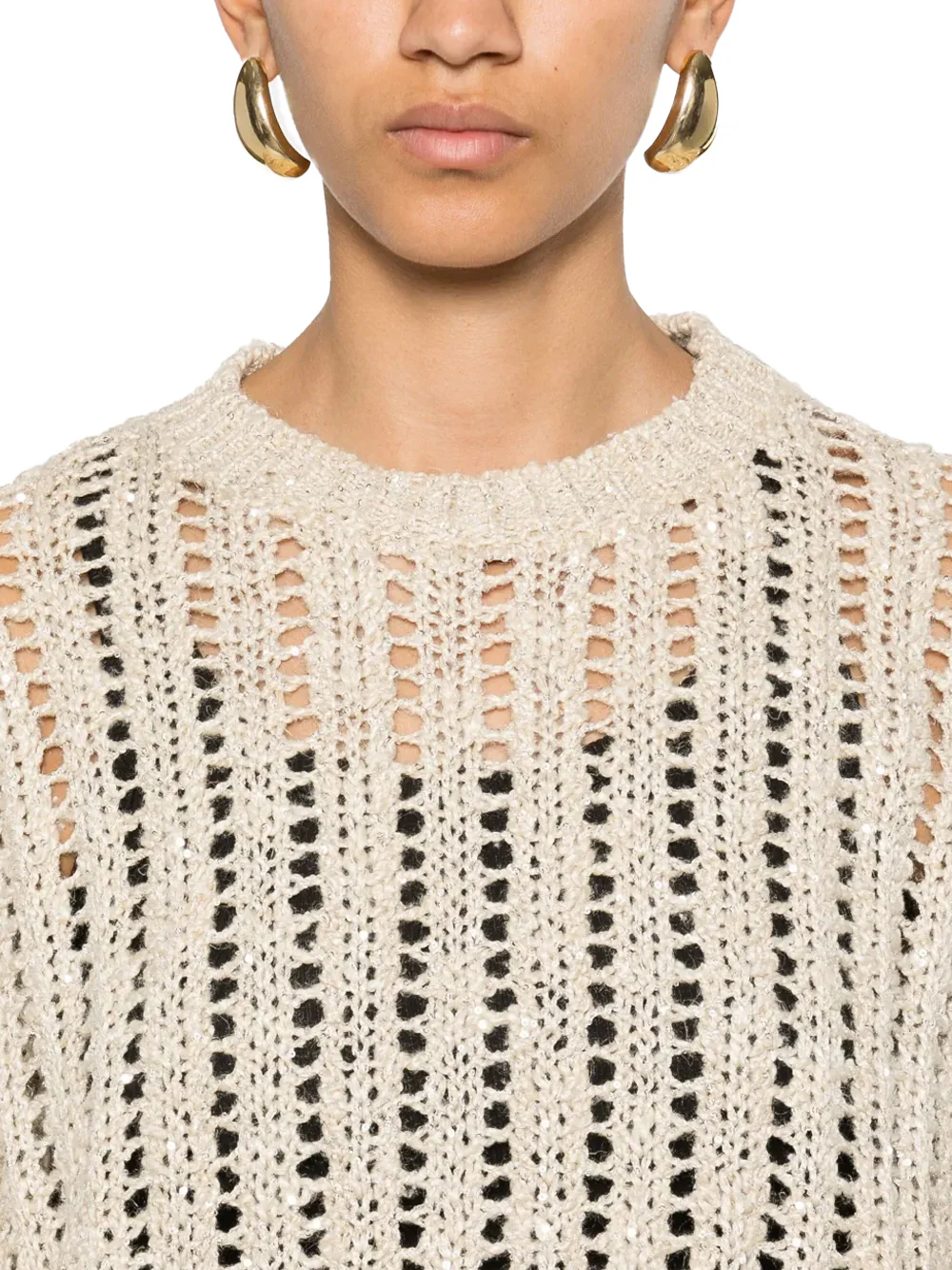 Brunello Cucinelli Women Sweater Beige - Image 10
