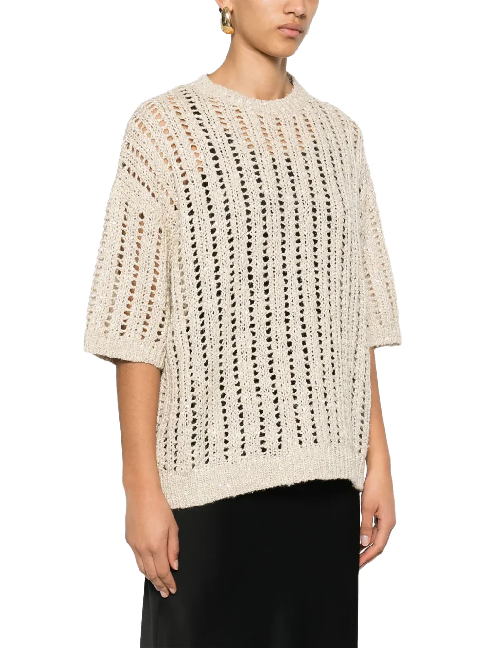 Brunello Cucinelli Women Sweater Beige - Image 4