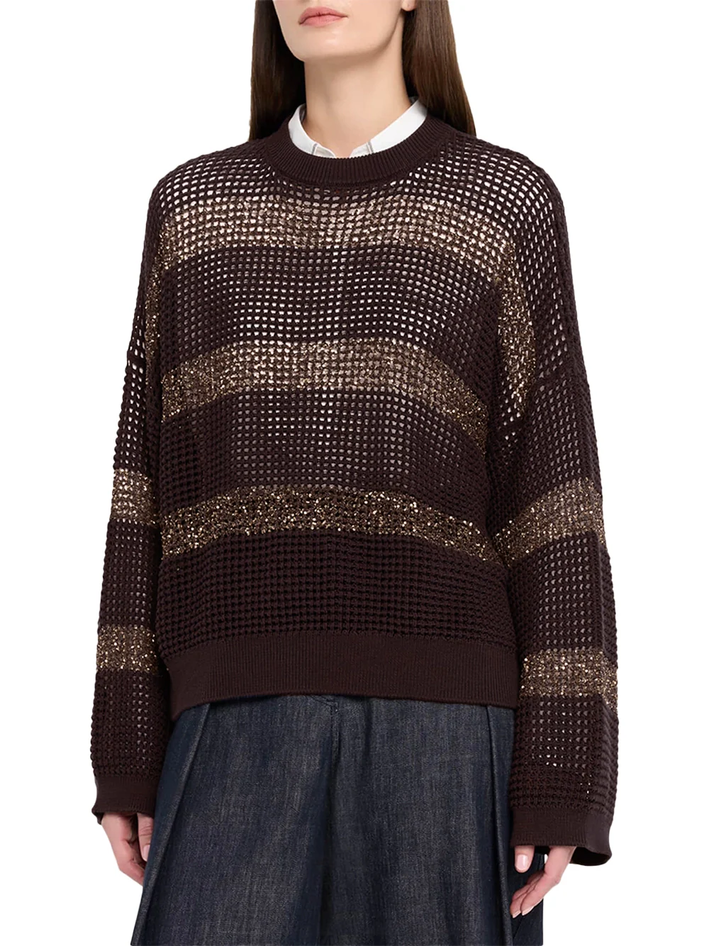 Brunello Cucinelli Sweater Brown Gold - Image 3