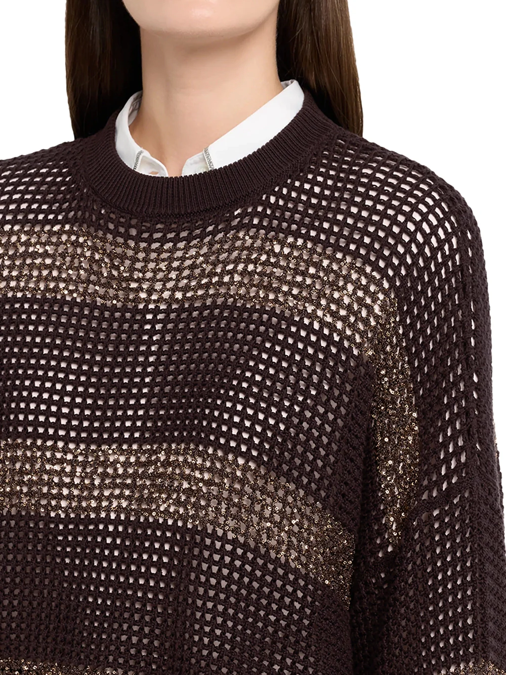 Brunello Cucinelli Sweater Brown Gold - Image 4